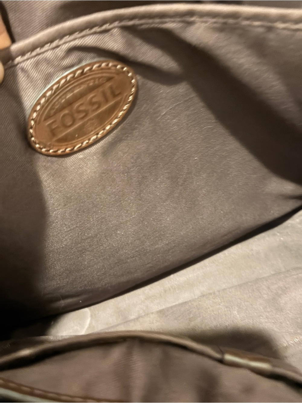 Men's Olive Chevron Pattern Distressed Backpack - Picture 13 of 14